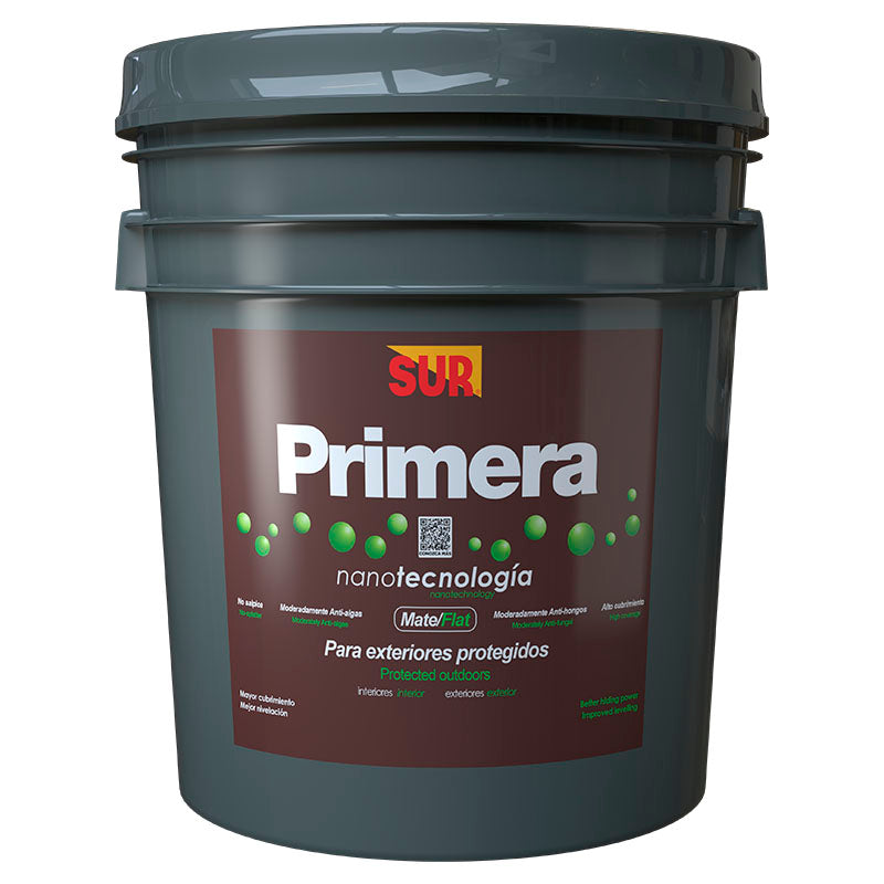 Latex Paint Primera white flat 5 gal SUR
