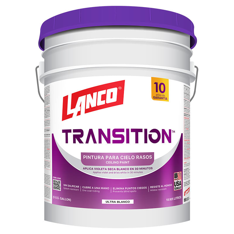 Paint Transition White Ceiling 5 gal Lanco