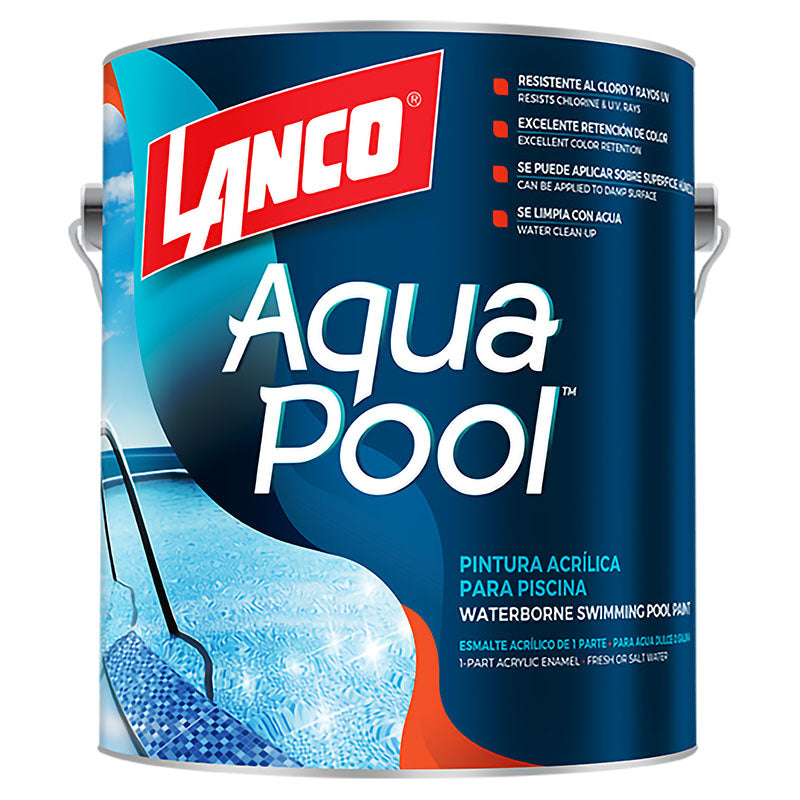 Pintura para piscina Aqua-Pool océano azul 1 gal Lanco