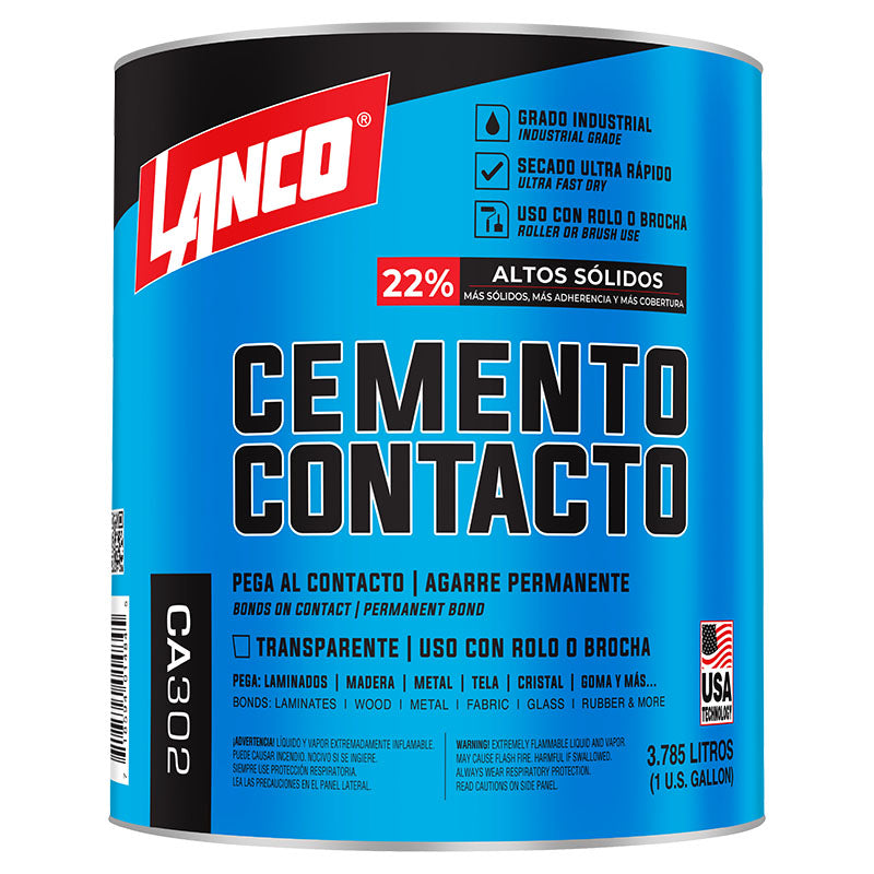 Cemento contacto interior y exterior 1 gal Lanco