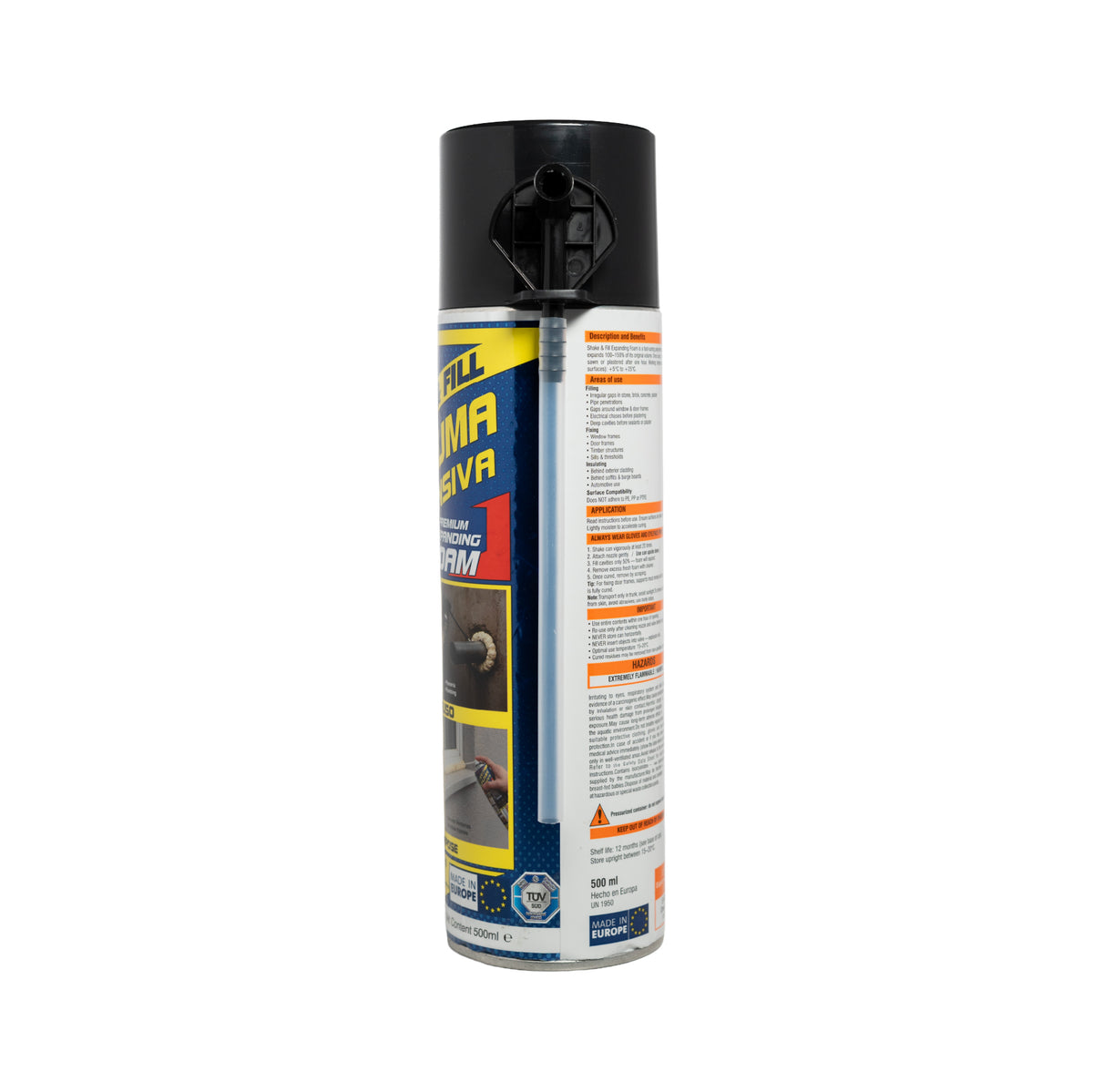 Espuma expansiva poliuretano multisuperficies Ever Build almendra 500 ml
