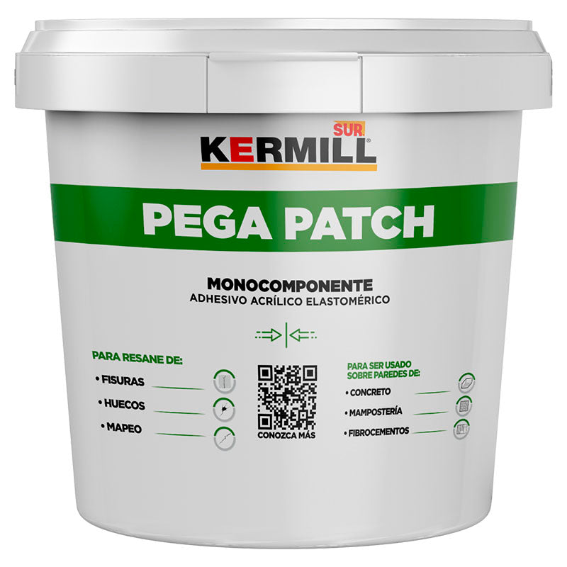 Masilla acrílica para concreto Pega Patch blanca 1/4 gal