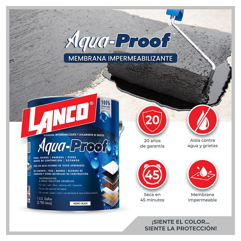 Impermeabilizante Aqua-Proof 1 gal Lanco