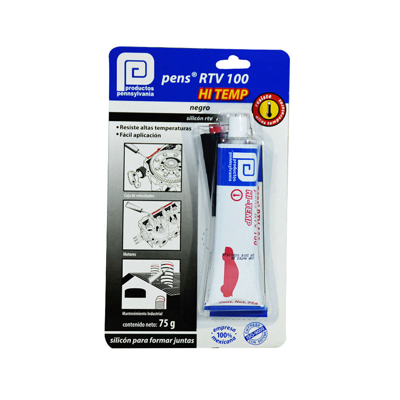 High-temperature silicone 75 g black