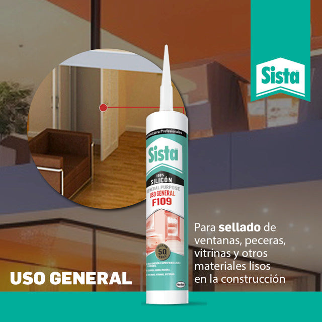 Sista - Silicone F109 General Purpose 300 ml White