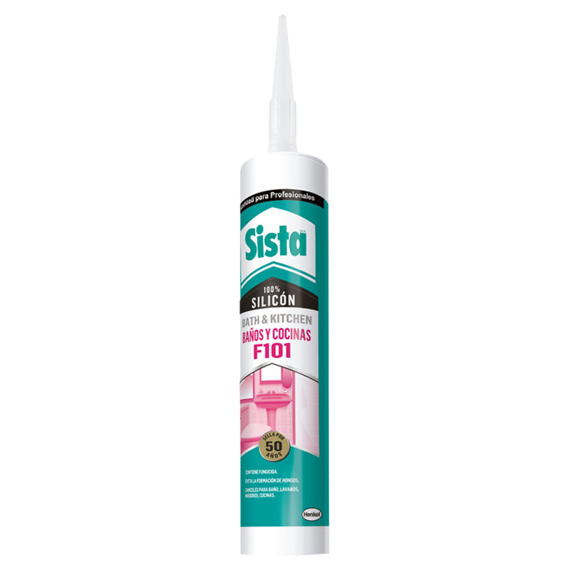 Sista - F101 Bathroom and Kitchen Silicone 300 ml transparent