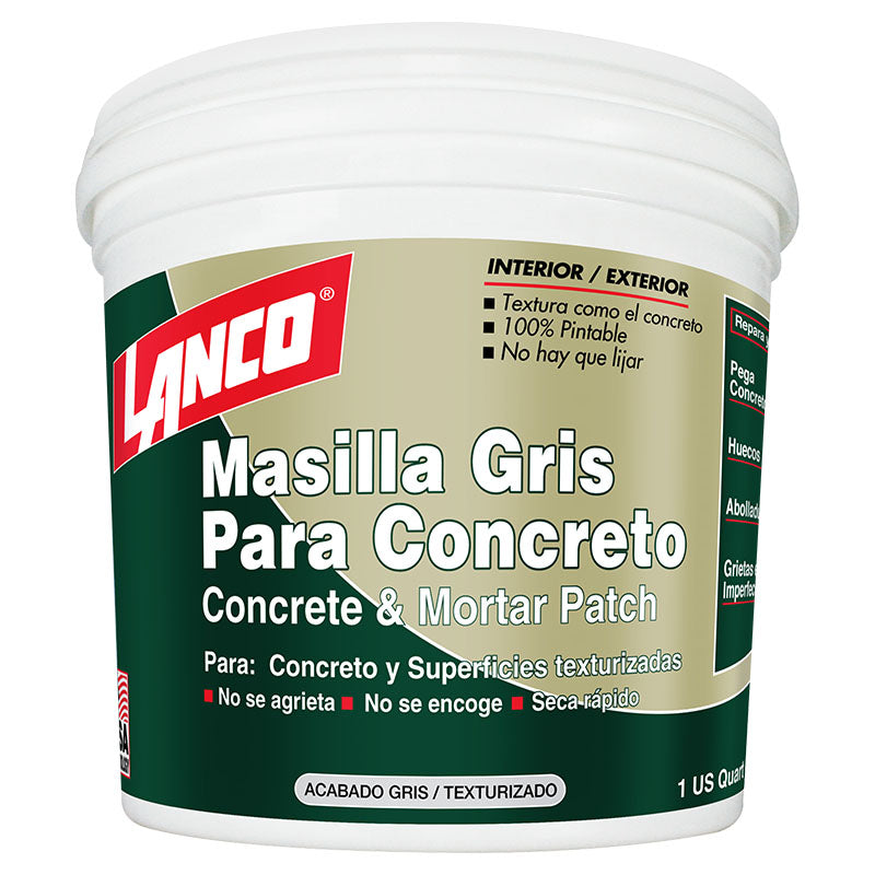 Masilla para concreto gris 1/4 gal
