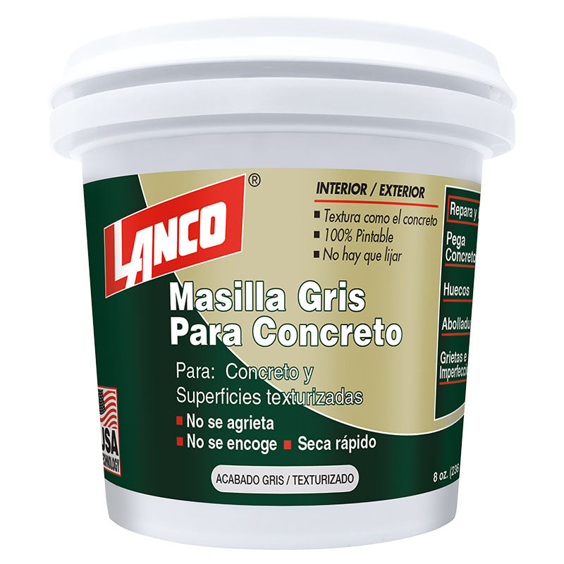 Masilla para concreto gris 8 oz