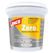 White Zero ultralight acrylic putty 1/8 gal