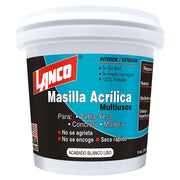 Masilla acrílica multiusos blanca 8 oz