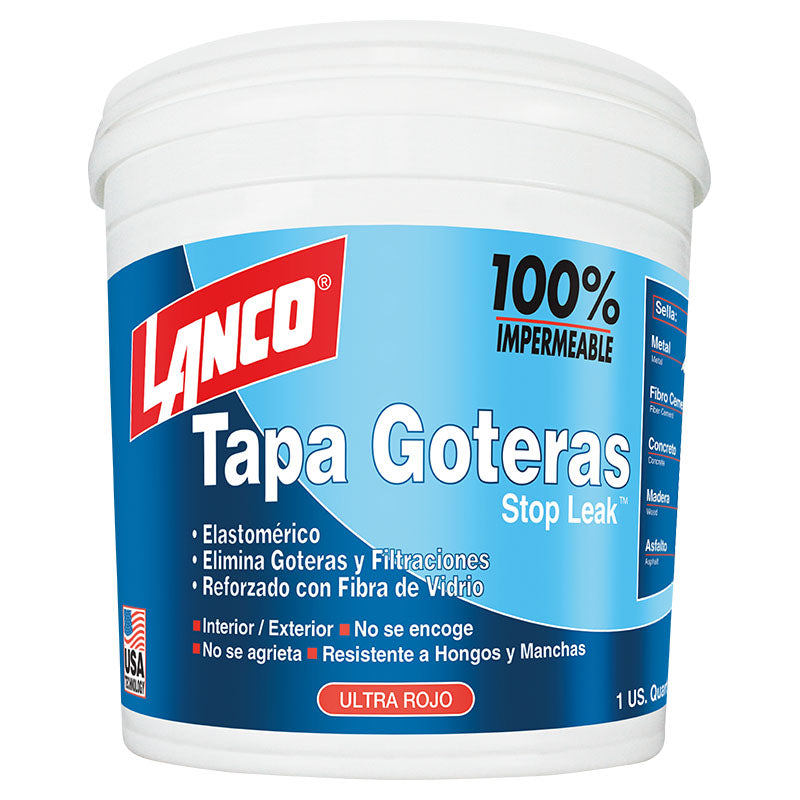 Tapagoteras Stop Leak rojo 1/4 gal