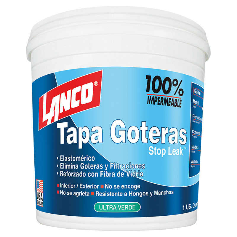 Tapagoteras Stop Leak verde 1/4 gal