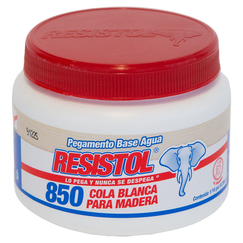Cola blanca madera interior y exterior 1/16 gal Resistol 850 profesional