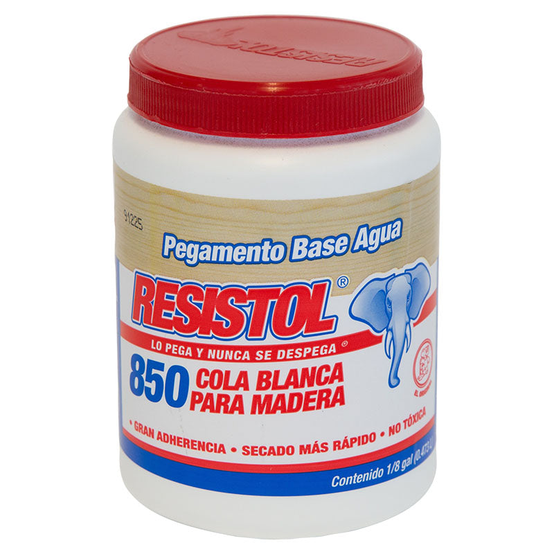 Cola blanca madera interior y exterior 1/8 gal Resistol 850 profesional