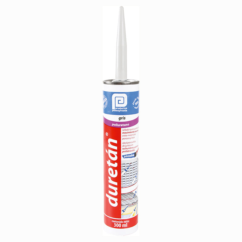 Sellador poliuretano Duretán 300 ml gris