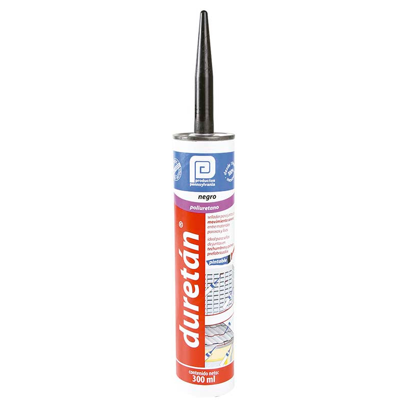 Sellador poliuretano Duretán 300 ml negro