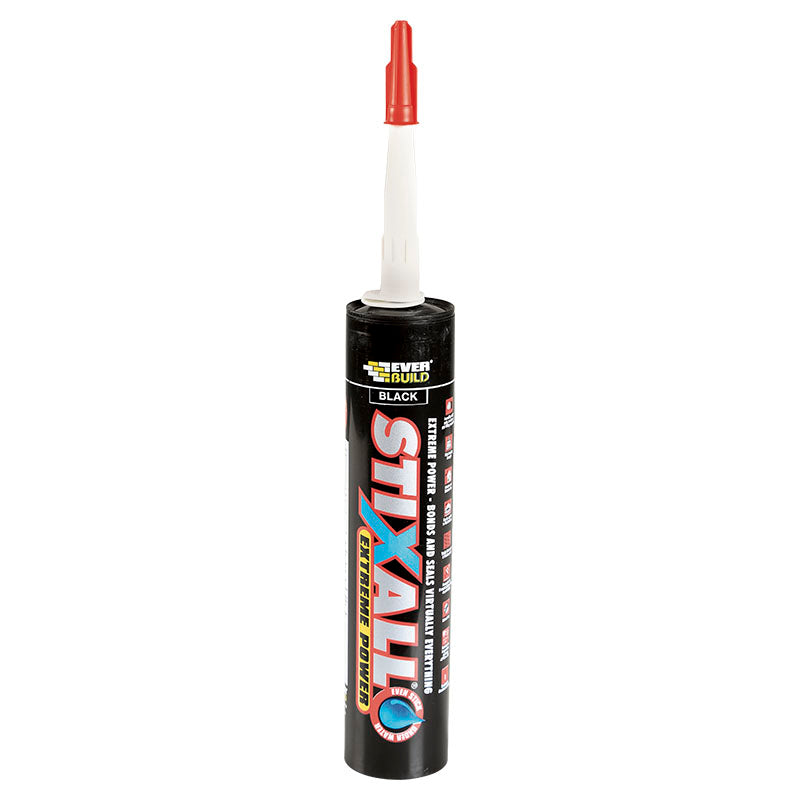 Adhesivo sellador de silicón Stixall multisuperficie 290 ml negro