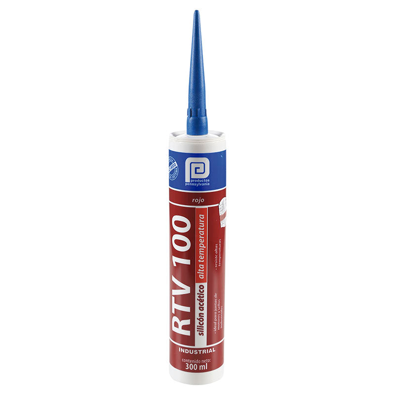 Silicón alta temperatura 300 ml rojo