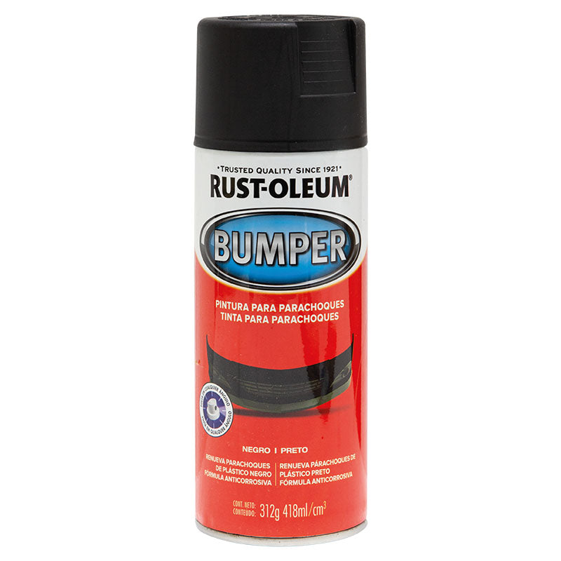 Spray automotriz parachoques negro mate 340 g
