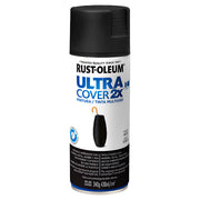 Ultra Cover 2X Spray, Flat Black, 12 oz