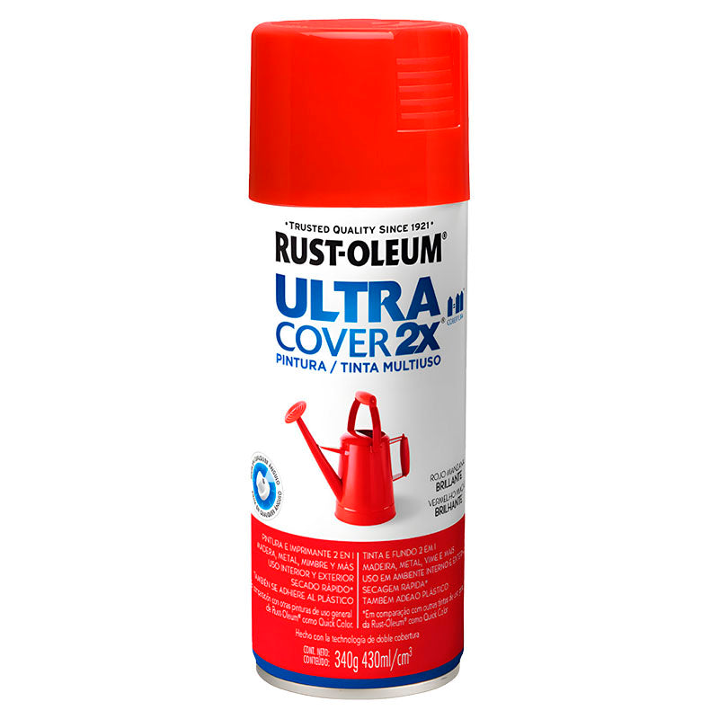 Spray ultra cover 2x rojo manzana brillante 340 g