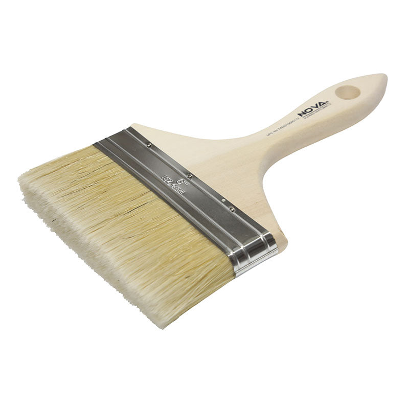 Mixed filament brush 6" wood handle