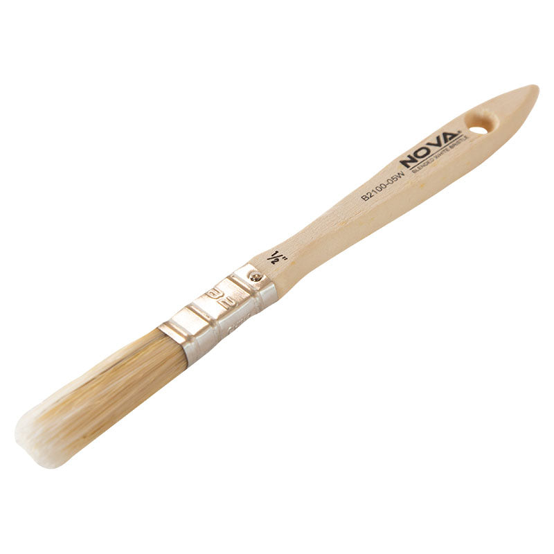 1/2" mixed filament brush, wooden handle