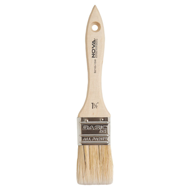 Mixed filament brush 1 1/2" wood handle