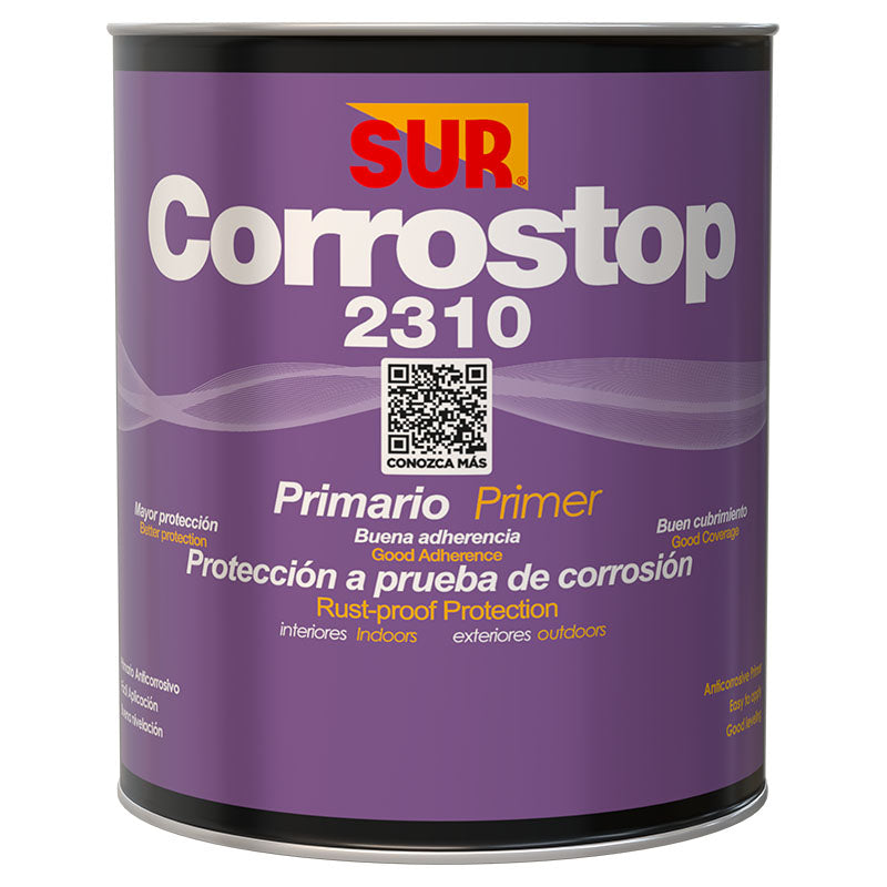 Corrostop 2310 flat black anti-corrosion oil primer 1/4 gallon sur