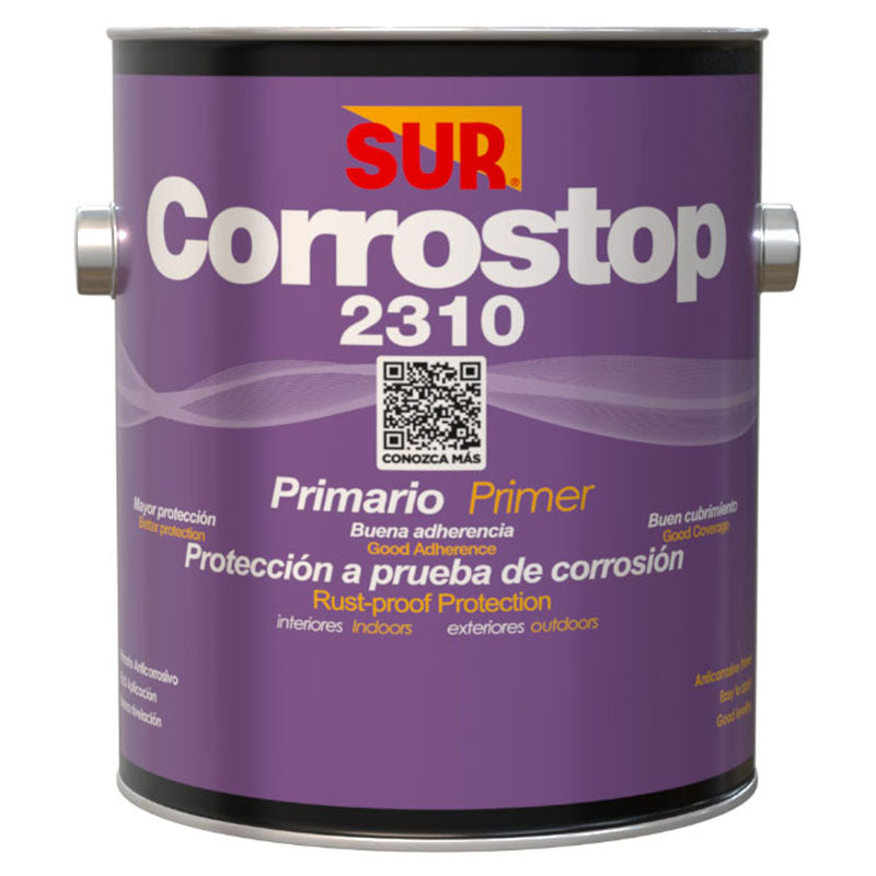 Anticorrosivo aceite Corrostop 2310 minio rojo mate 1 gal SUR