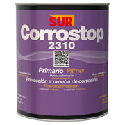 Anticorrosivo aceite primario corrostop 2310 minio rojo mate 1/4 galón sur