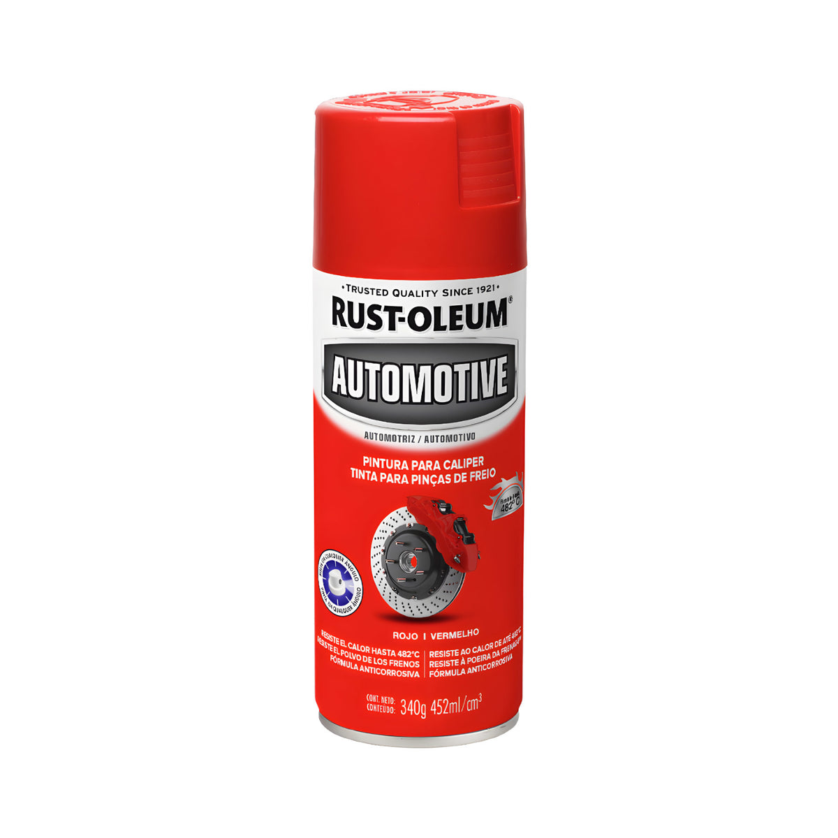 Spray automotriz caliper rojo brillante 340 g