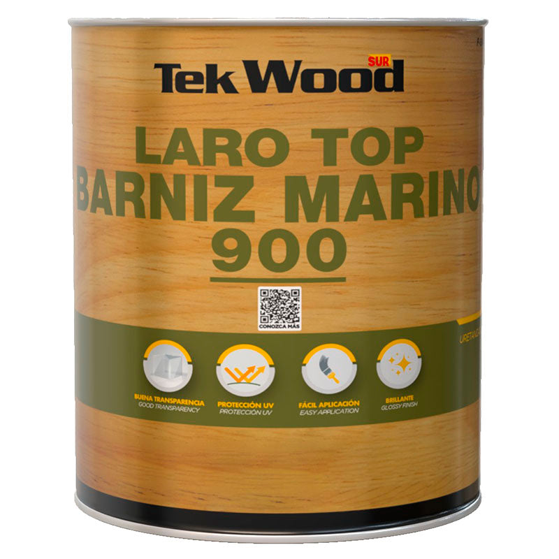 Barniz marino Laro Top brillante 1/4 gal SUR