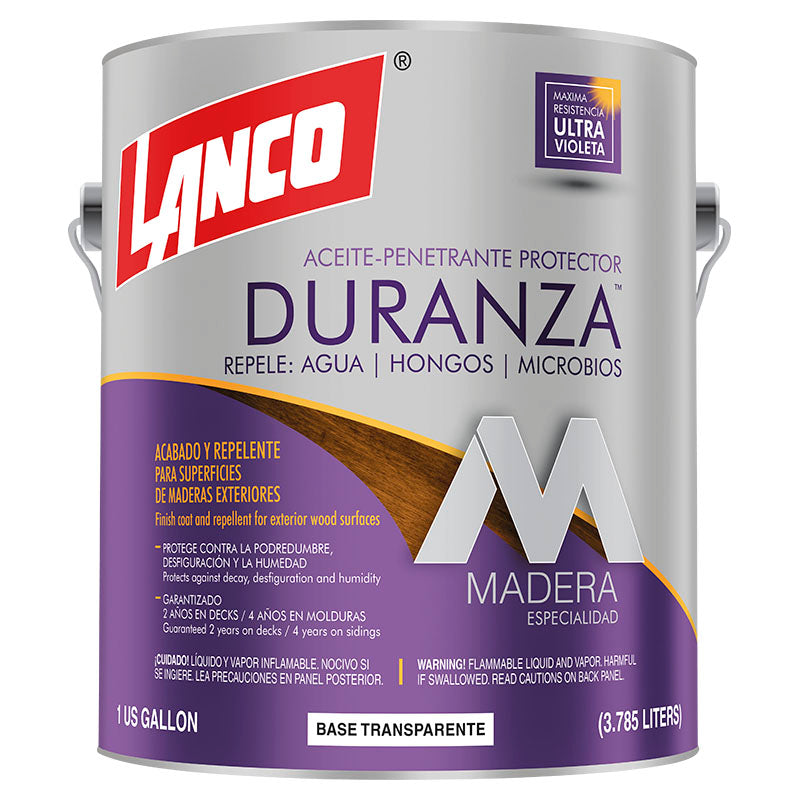 Penetrante para madera Duranza semi transparente mate 1 gal Lanco