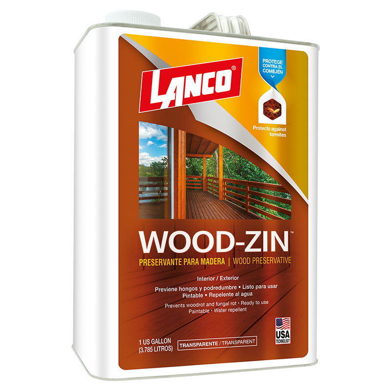Preservante para madera Wood-Zin transparente mate 1 gal Lanco
