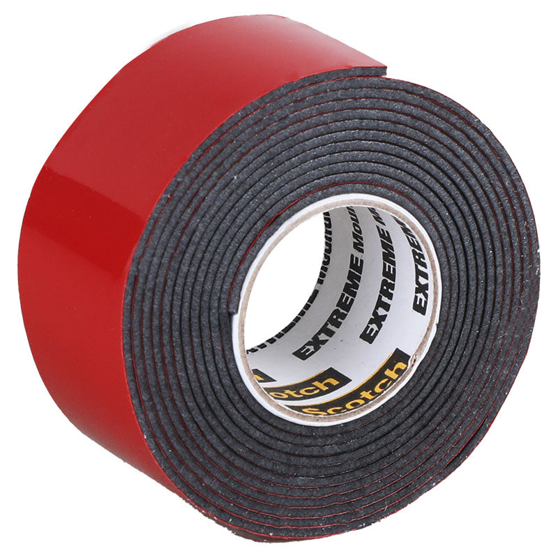 Cinta doble cara 1" x 1,5 m gris