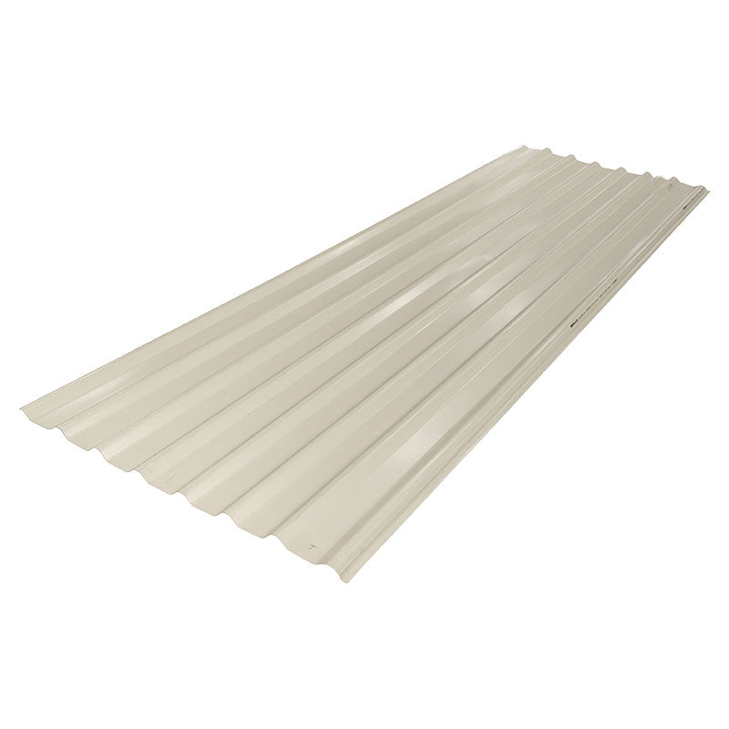 Lámina techo rectangular acero # 26 0.38 mm 107 x 305 cm blanca Metalco