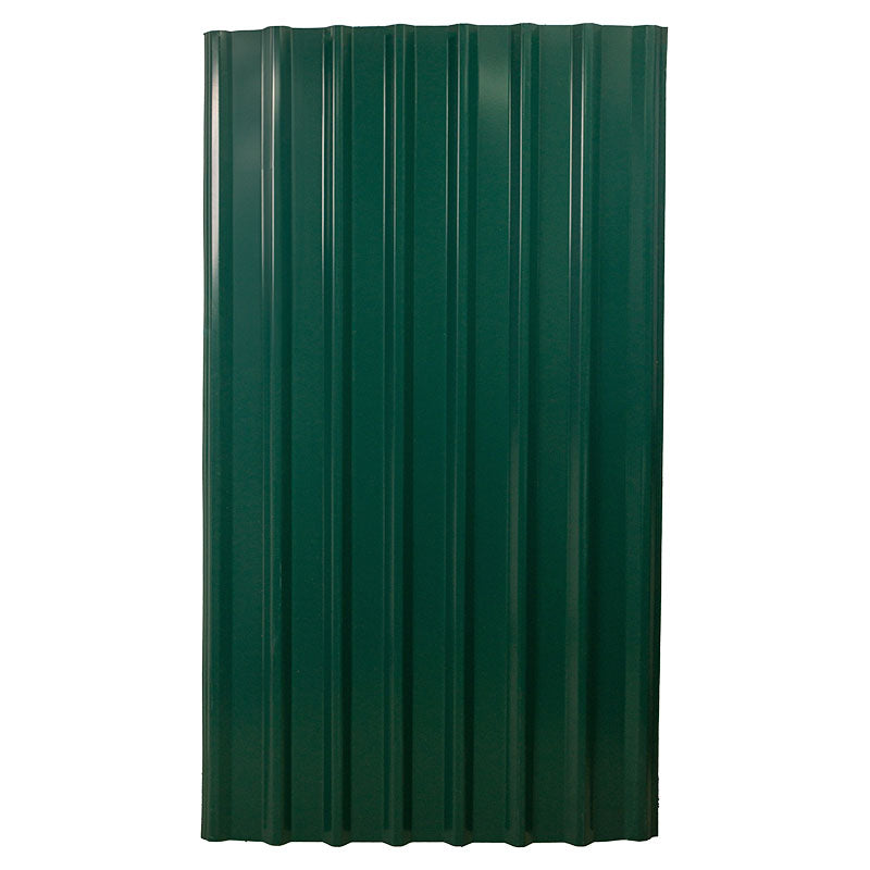 Lámina techo rectangular hierro # 26 0.46 mm 106 x 366 cm verde metalco