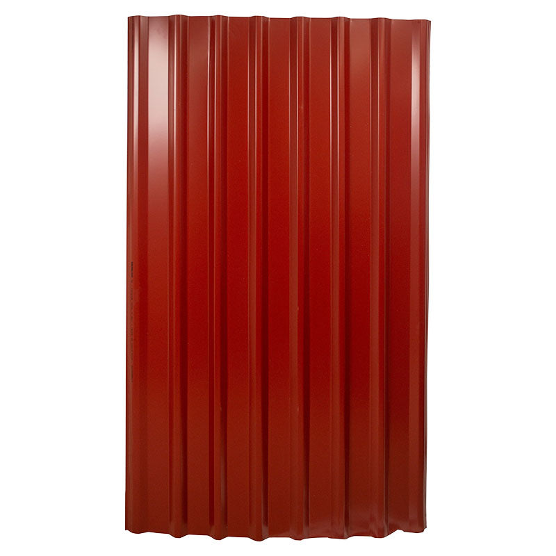 Lámina techo rectangular hierro # 26 0.46 mm 106 x 305 cm rojo metalco