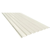 Lámina techo rectangular hierro # 26 0.46 mm 106 x 183 cm blanco metalco