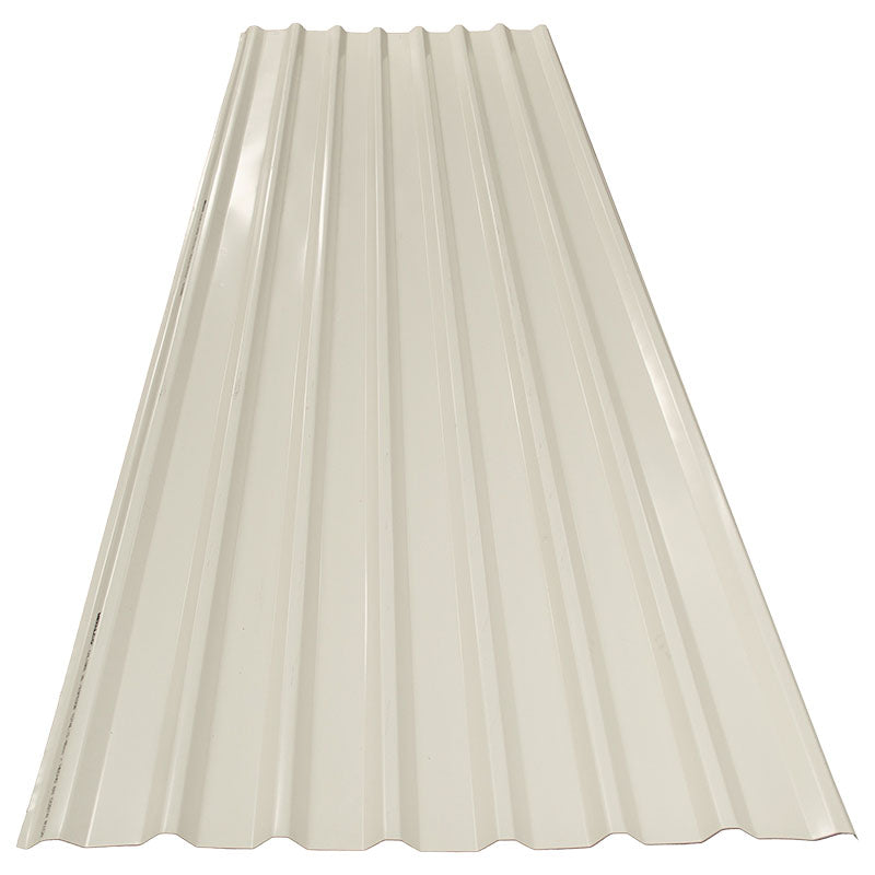 Lámina techo rectangular hierro # 26 0.46 mm 106 x 183 cm blanco metalco