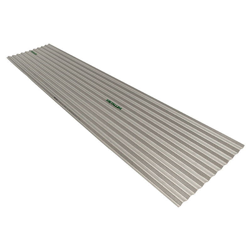 Lámina techo ondulada hierro # 26 0.46 mm 81 x 244 cm metalum metalco
