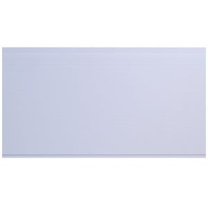 Tablilla plástica 590 x 20 cm 6 mm blanca