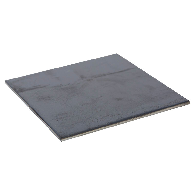 Placa hierro negro 1/8" 12 x 12 cm sin perforaciones