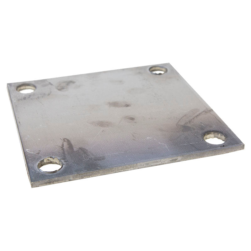 Placa hierro negro 3/16" 15 x 15 cm con perforaciones