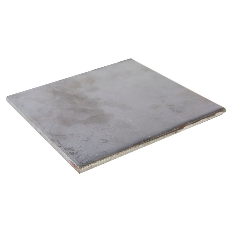 Placa hierro negro 1/4" 15 x 15 cm sin perforaciones