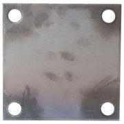 1/4" black iron plate 20 x 20 cm with perforations
