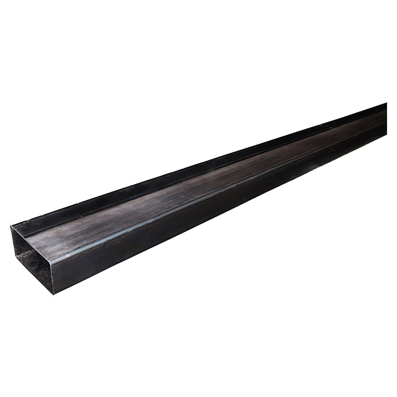 Tubo estructural rectangular negro 100x200  c3-17 mm 6 m