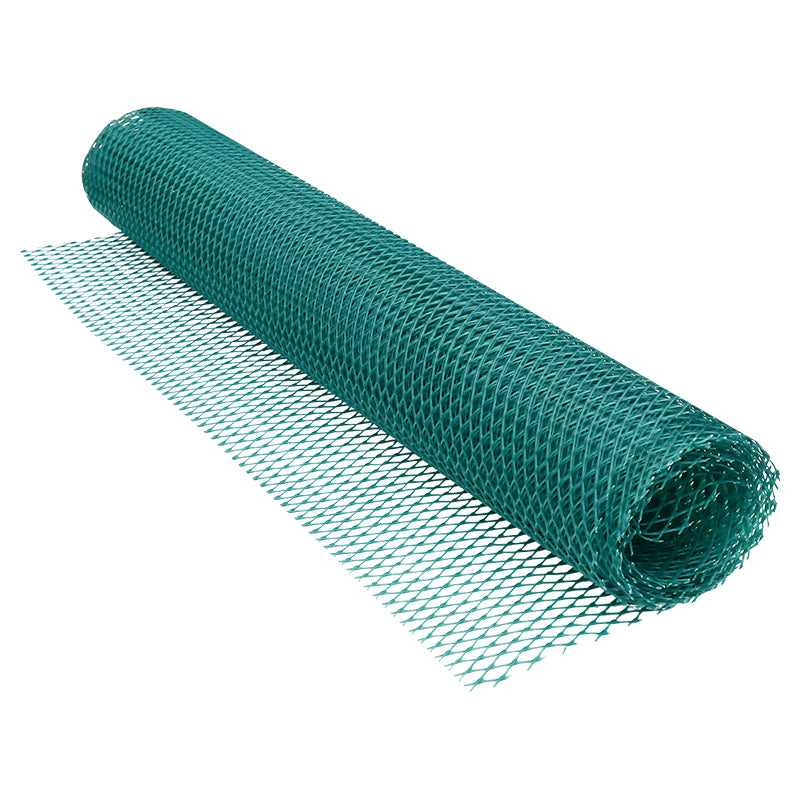 Malla diamante verde cultivo 15 x 15 mm x 1 m