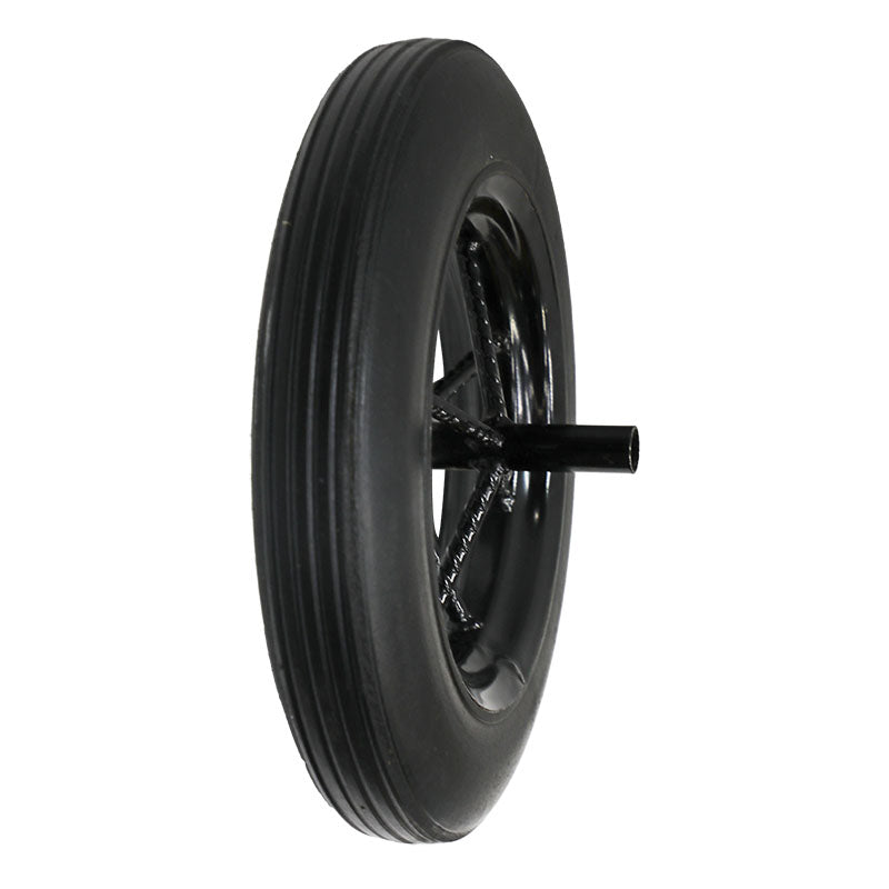 Heavy duty wheelbarrow wheel rubber 200 kg load capacity
